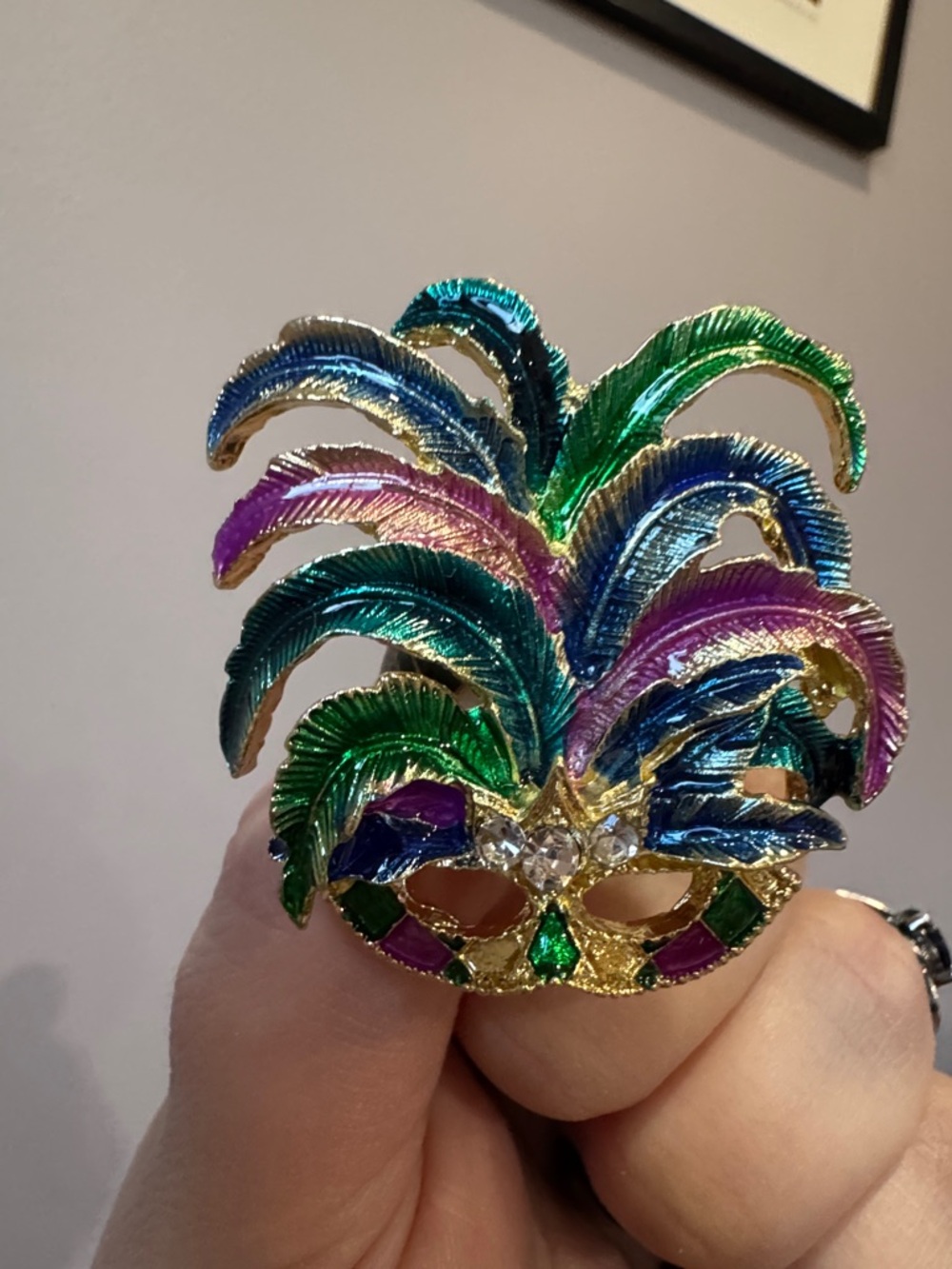 Feather Masquerade Brooch - Women Jewelry Brooches